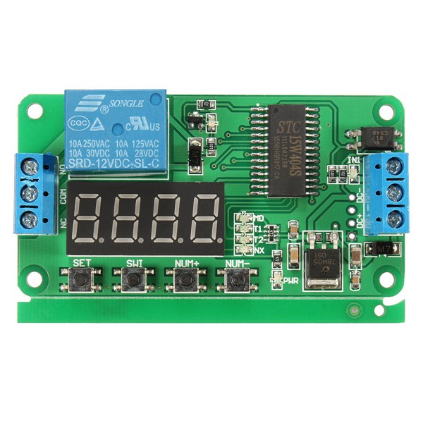 DC 3.5V-5V LED Display Multifunction PLC Cycle Timing Timer Relay Switch Module 