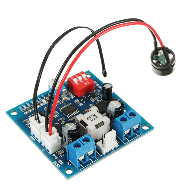 Two Way Four Wire Heat Dissipation PWM Fan Temperature Speed Controller Board 