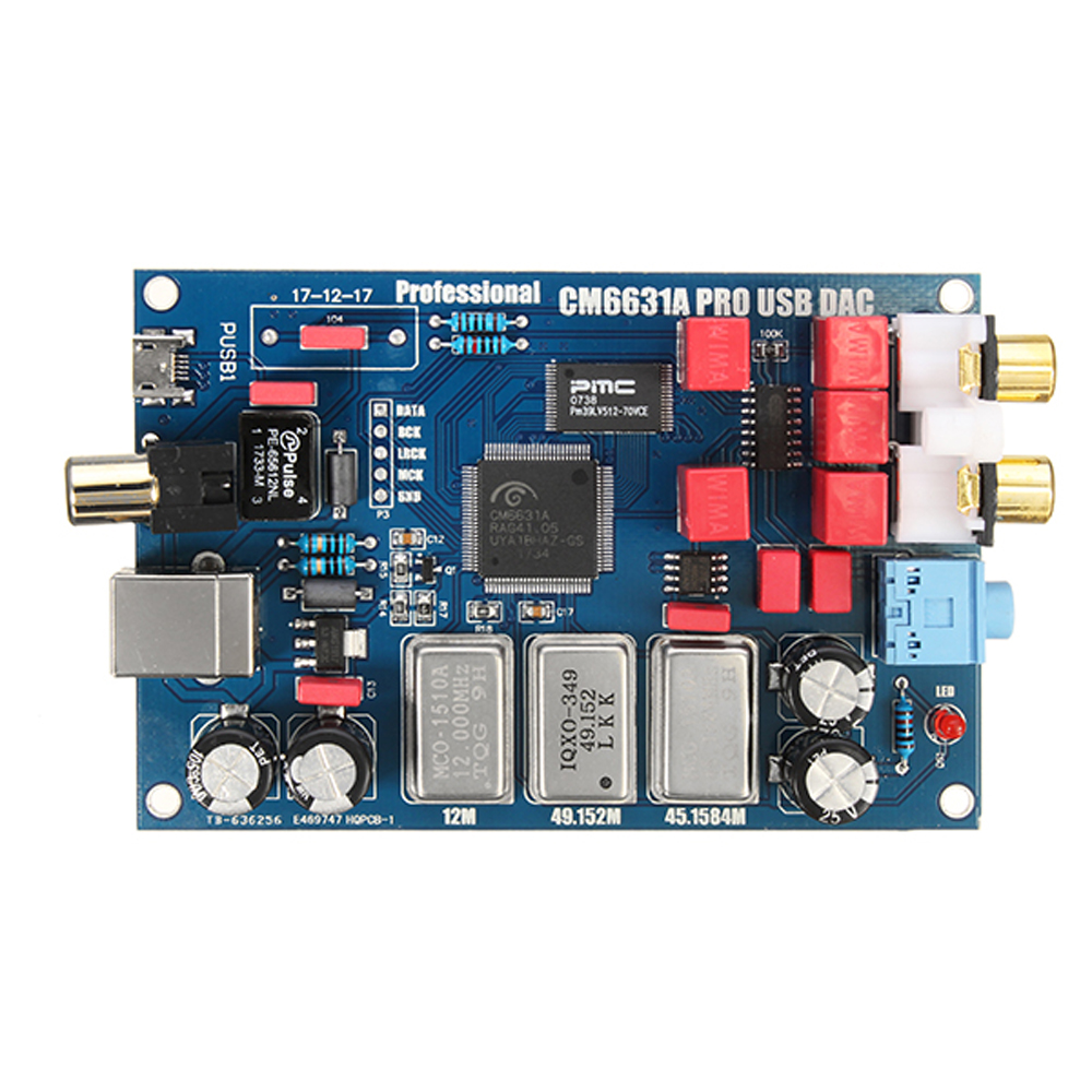 CM6631A USB to SPDIF coaxial optical 24/192 24bit 192kHz DAC soundcard 
