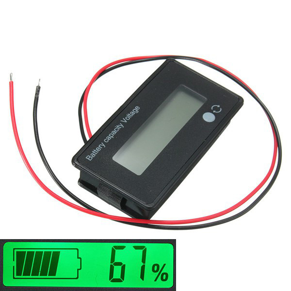DC12V-24V Lithium Battery Charge Control Protection Board /w LED Display L8